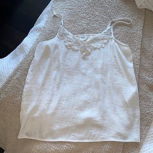 ASOS White silky tank top